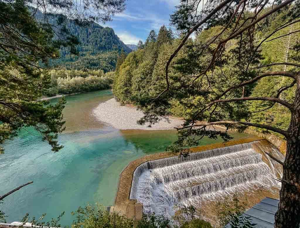 Lechfall in F&uuml;ssen - Start des Lechwegs