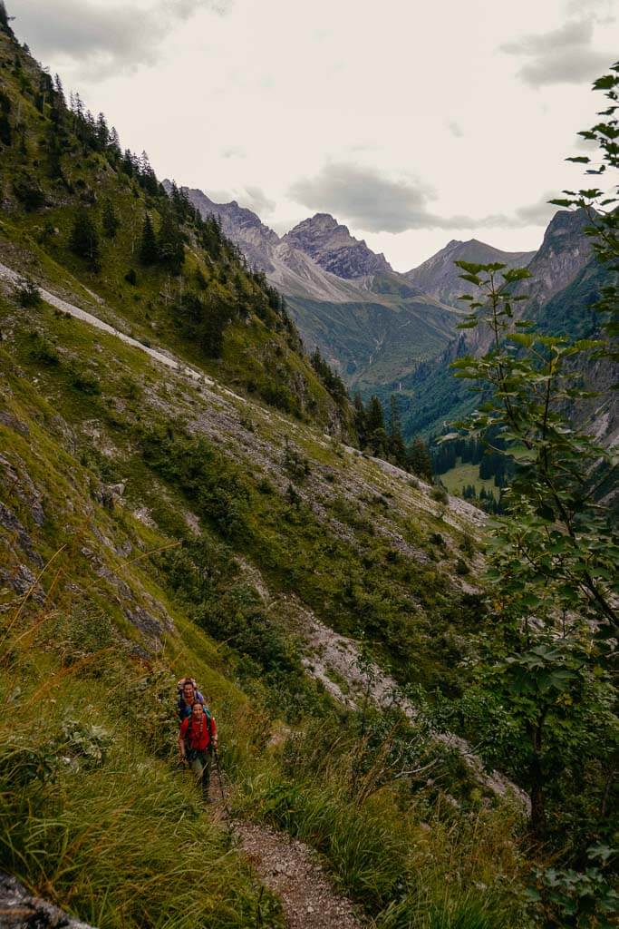 Wandertrilogie Allg&auml;u - Schmaler Wanderweg von Oberstdorf zum Edmund-Probst-Haus