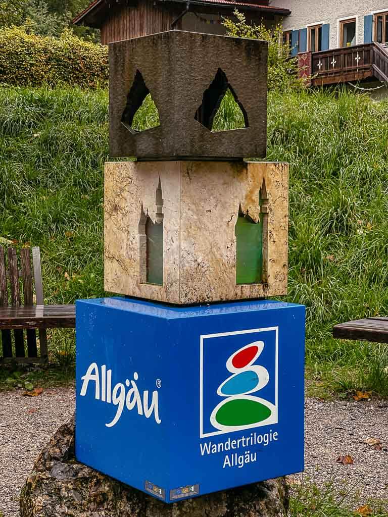 W&uuml;rfel der Wandertrilogie Allg&auml;u am Wanderweg