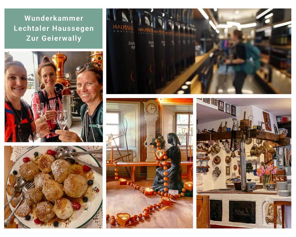 Lechweg Wunderkammer, Lechtaler Haussegen Schnapsbrennerei und Restaurant zur Geierwally