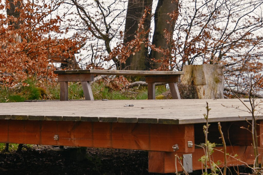 Trekkingplattform auf dem Uplandsteig im Sauerland