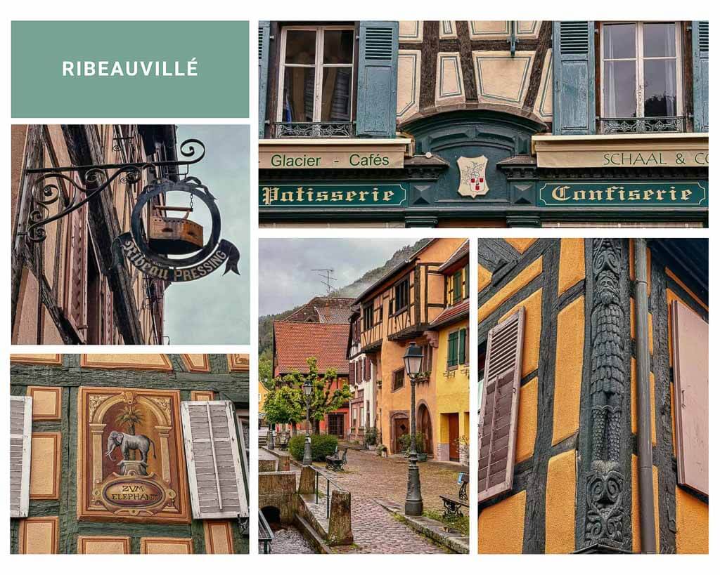 Historische Altstadt von Ribeauvill&eacute; im Elsass