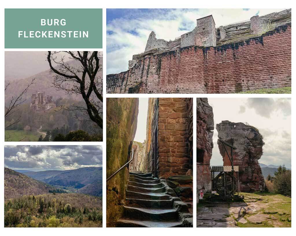 Burg Fleckenstein bei Lembach im Elsass