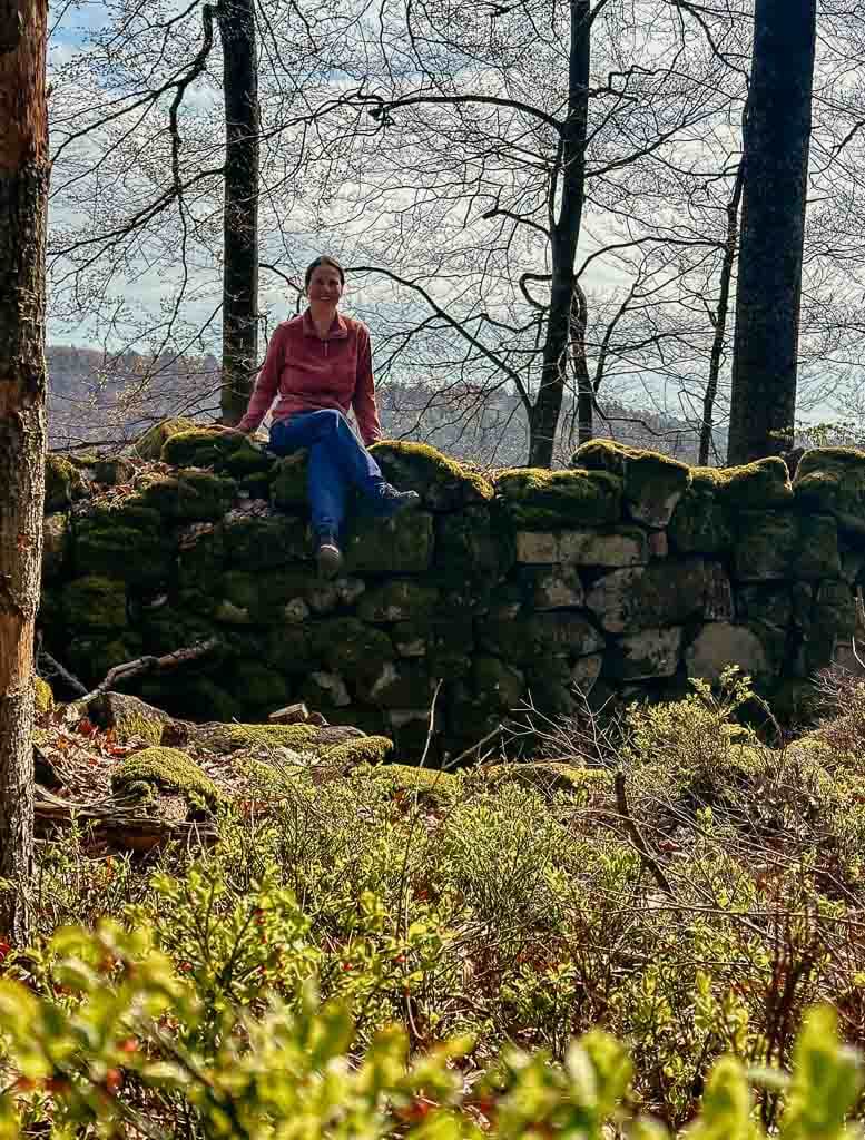 Mauern von Petit Ringelsberg im Elsass