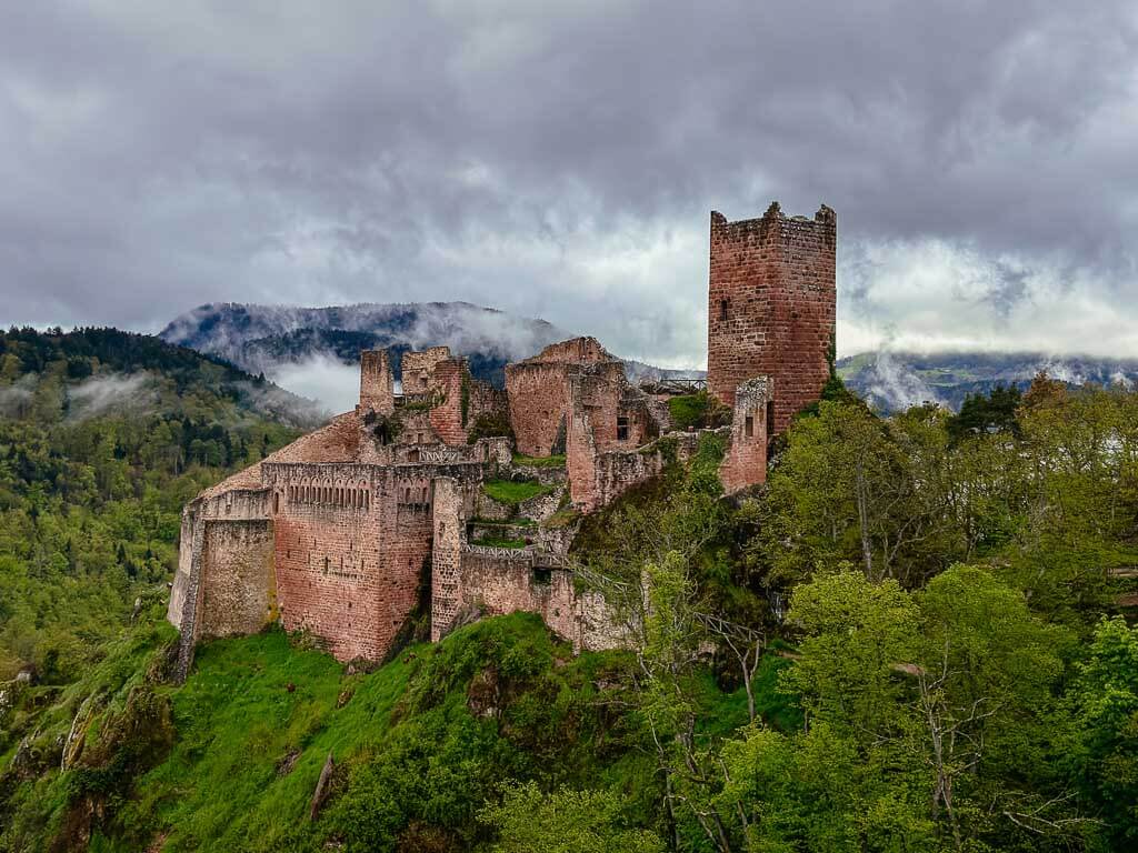 Ulrichsburg bei Ribeauvill&eacute; im Elsass