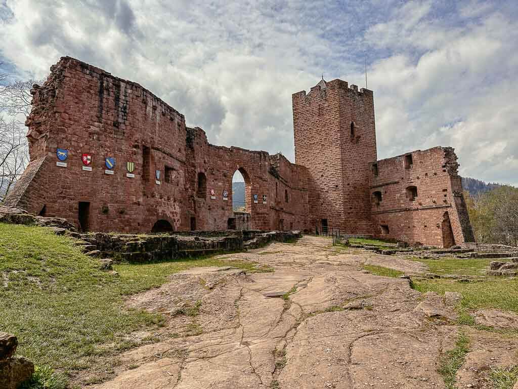 Elsass wandern zur Burg in Wangenbourg