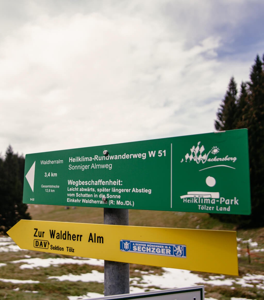 Beschilderung Heilklimawandern