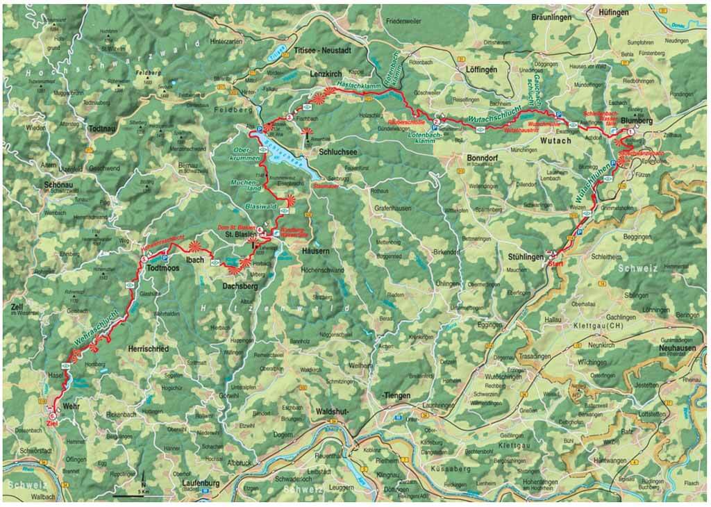 Schluchtensteig Karte