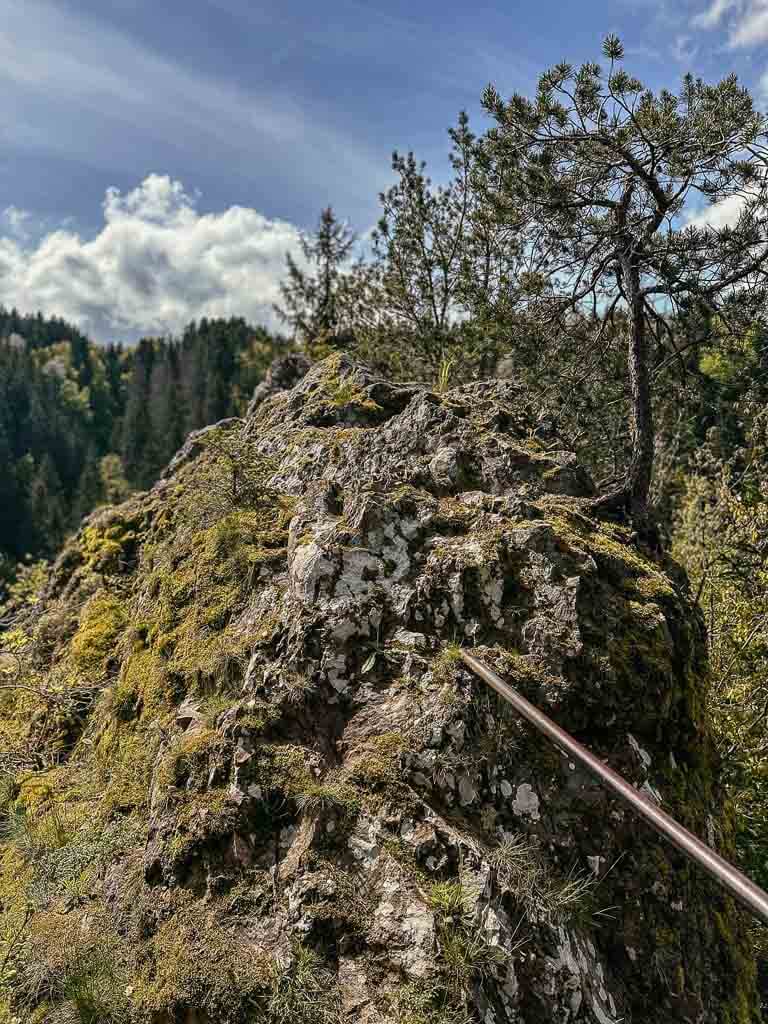 R&auml;uberschl&ouml;sslefelsen auf dem Schluchtensteig in der Wutachschlucht
