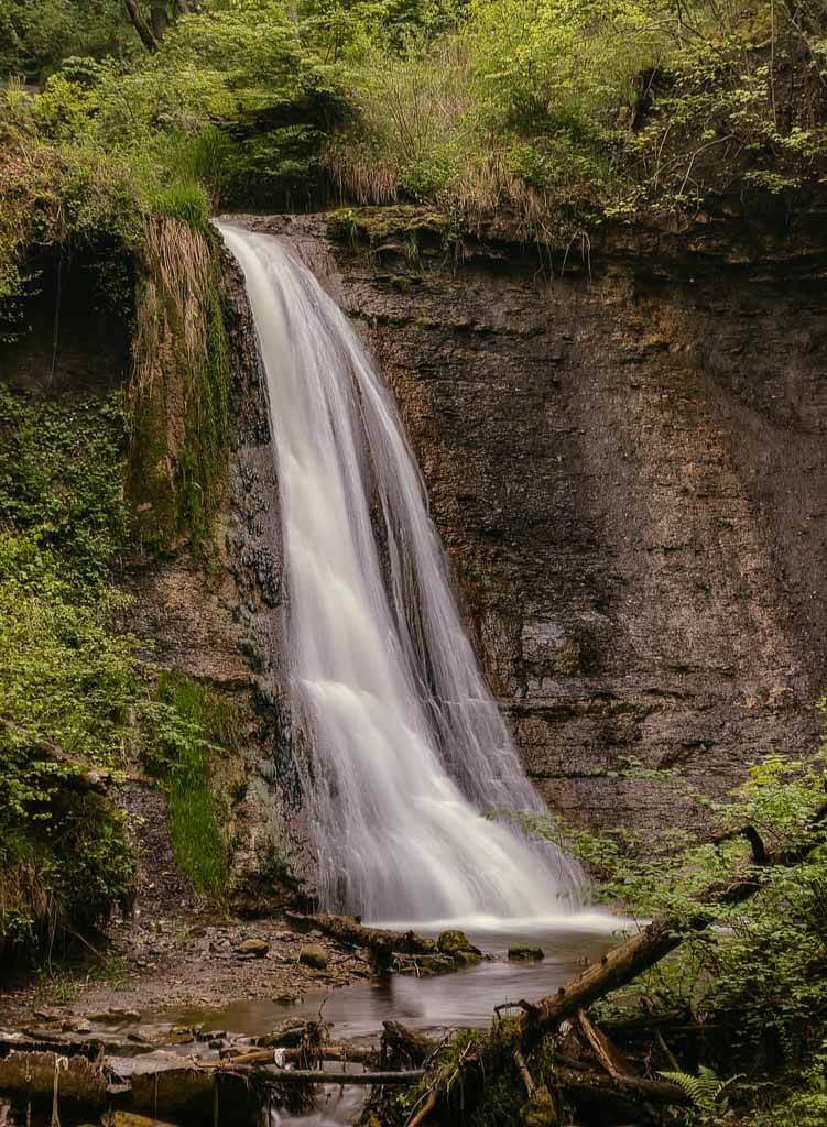 Schleifenbachwasserfall auf dem Schluchtensteig bei Blumberg