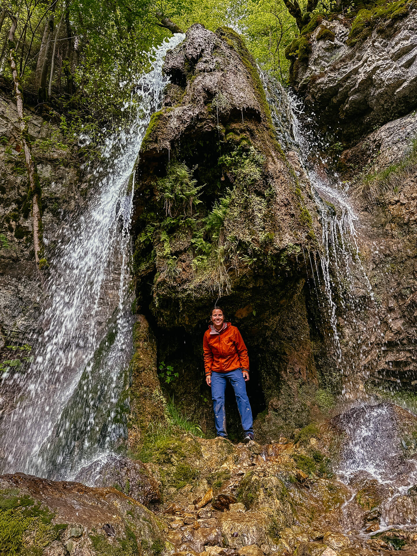 Tannegger Wasserfall in der Wutachschlucht auf dem Schluchtensteig