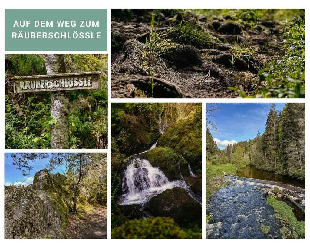 Schluchtensteig Schwarzwald R&auml;uberschl&ouml;sslefelsen in der Wutachschlucht