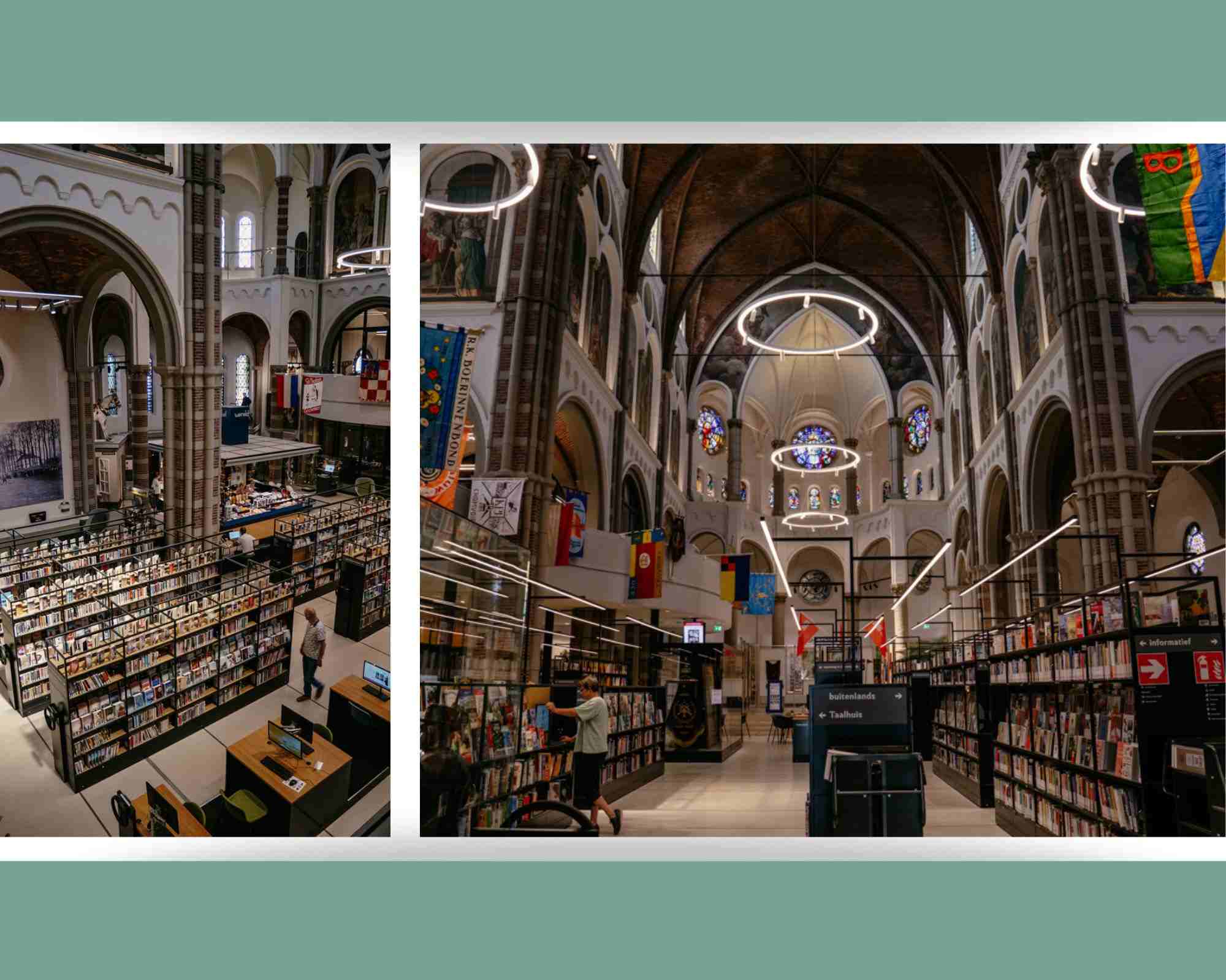 Bibliothek in der DePetrus Kirche in Vught in Brabant