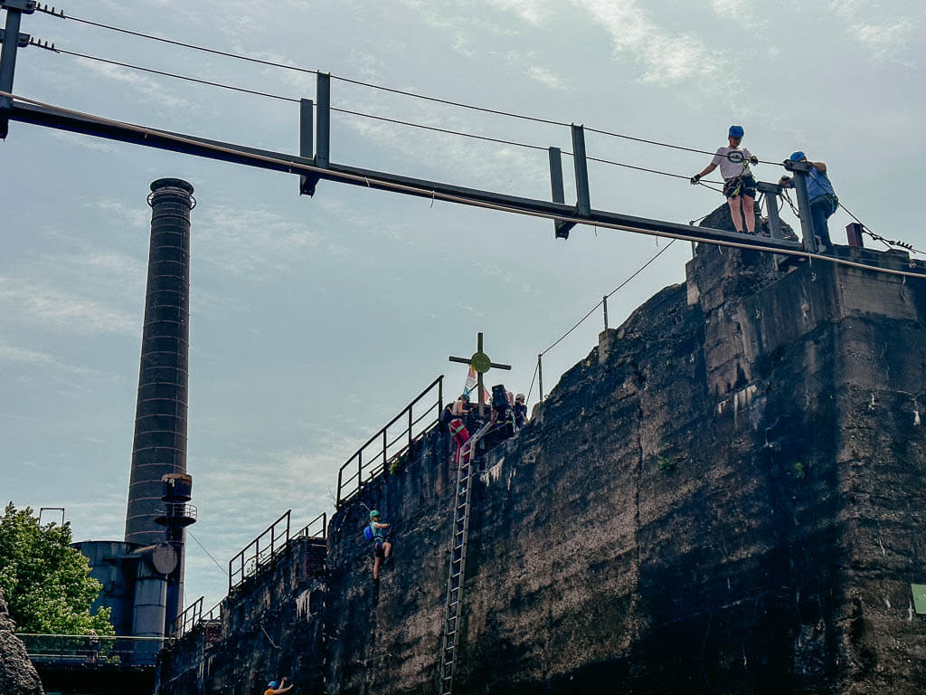Klettersteig im Landschaftspark Duisburg-Nord
