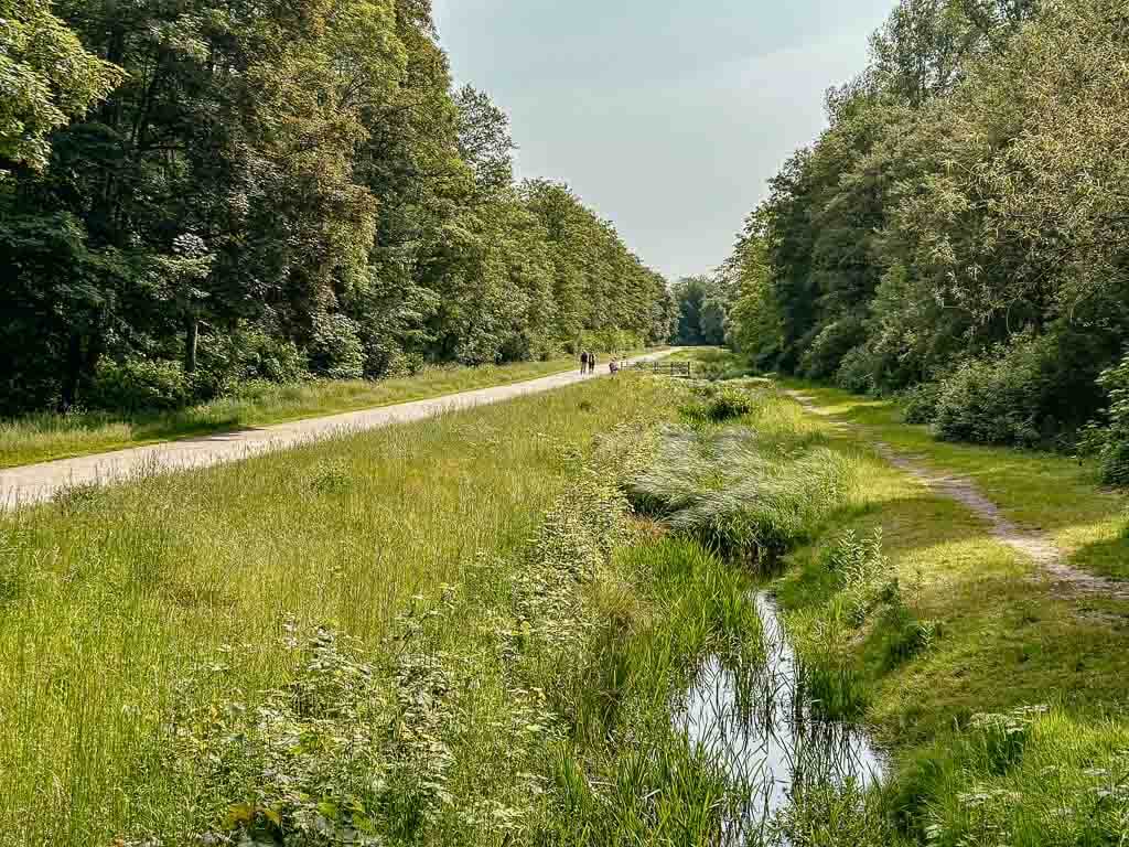 Wandern in Duisburg an der renaturierten Alten Emscher