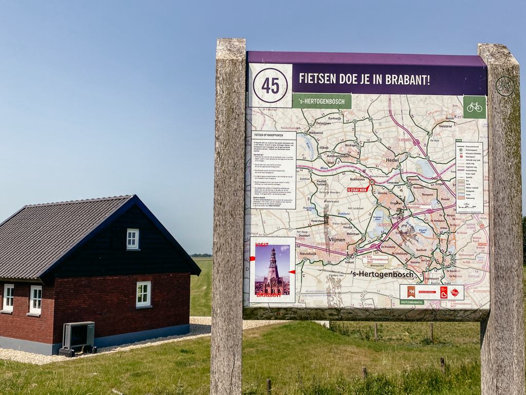 Fahrrad-Knotenpunktsystem in Brabant