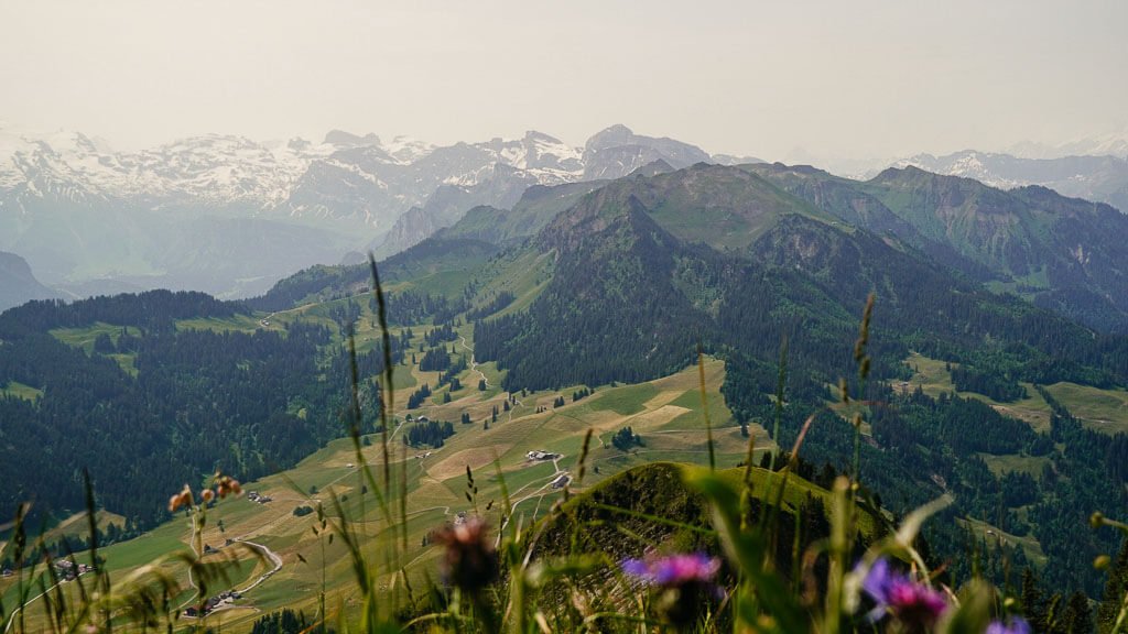 Panorama der Alpenkette vom Stanserhorn