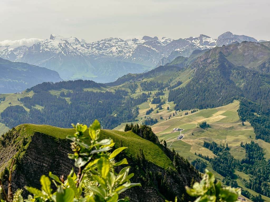 Ausblick auf die Alpenkette vom Stanserhorn