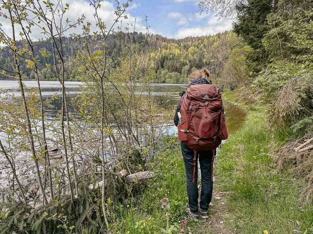 Wanderweg Albsteig am Albstausee im Schwarzwald