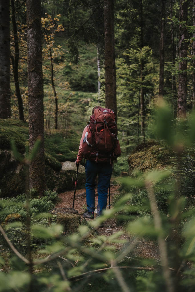 Trekking im Schwarzwald Wanderweg Albsteig mit Couchflucht
