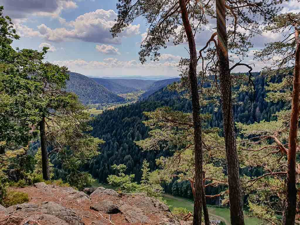 Bildsteinfelsen Ausblick auf dem Albsteig