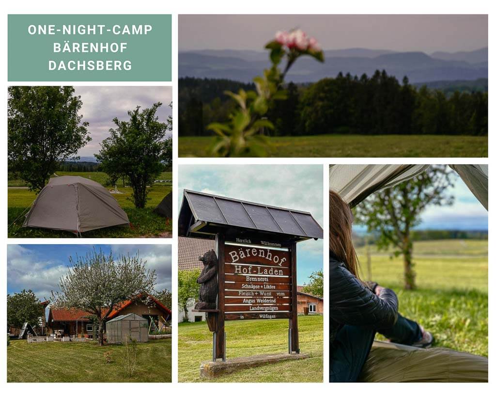 Trekking im Schwarzwald beim One-Night-Camp B&auml;renhof Dachsberg