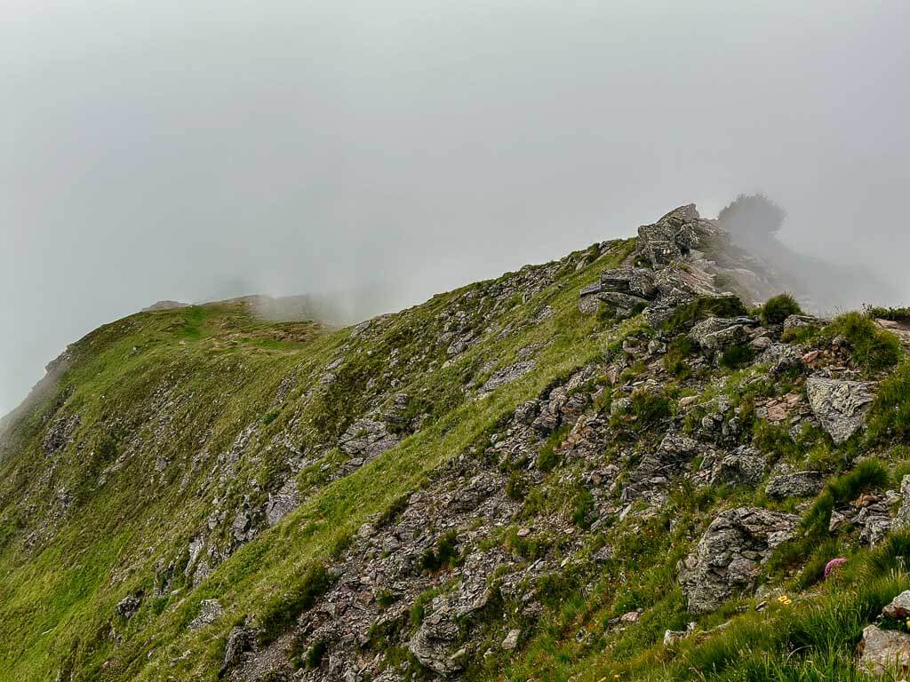 Spektakul&auml;rer Grat auf dem Golmer H&ouml;henweg