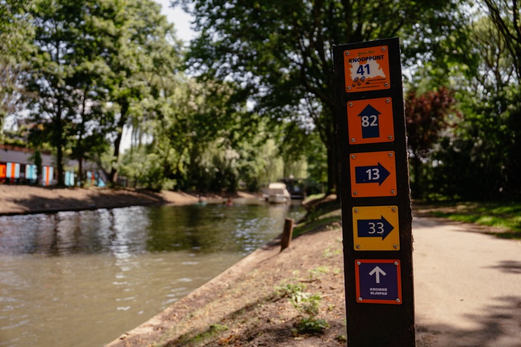 Rad- und Wanderknotenpunktsystem in Utrecht