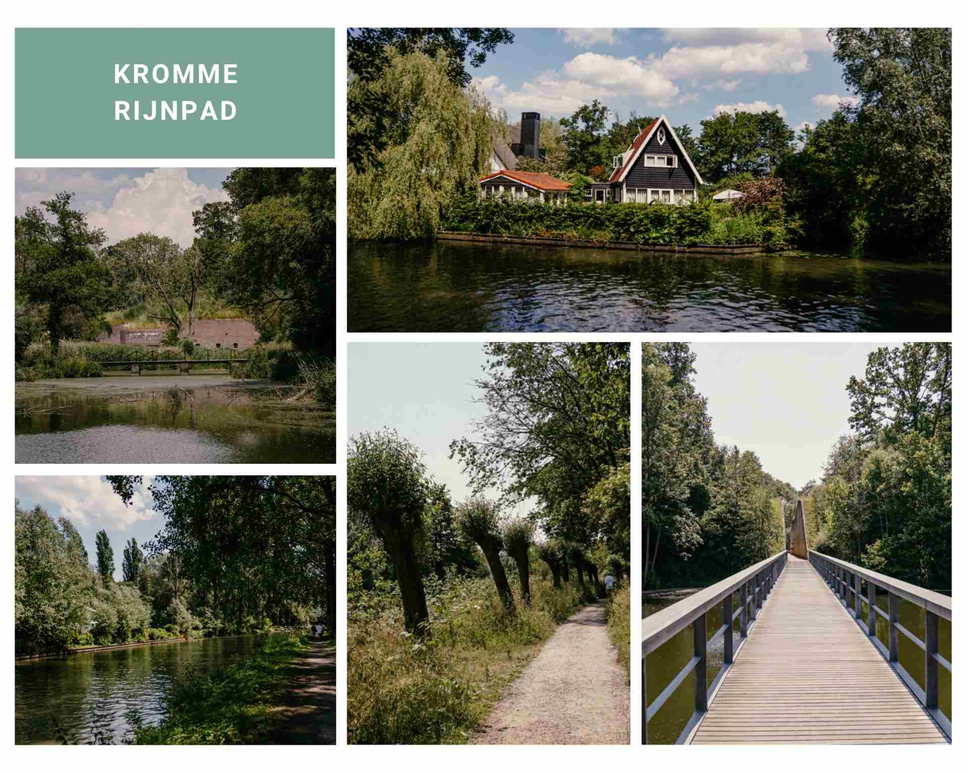 Wandern auf dem Kromme Rijnpad rund um Utrecht