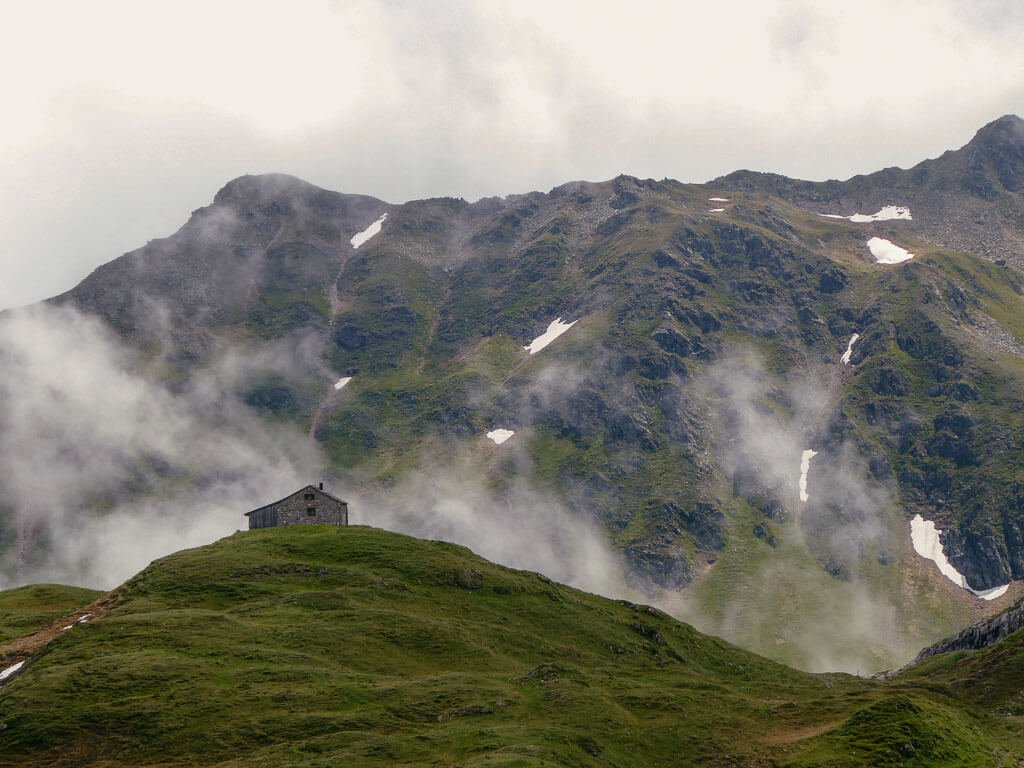 Einsame Bergh&uuml;tte im Montafon