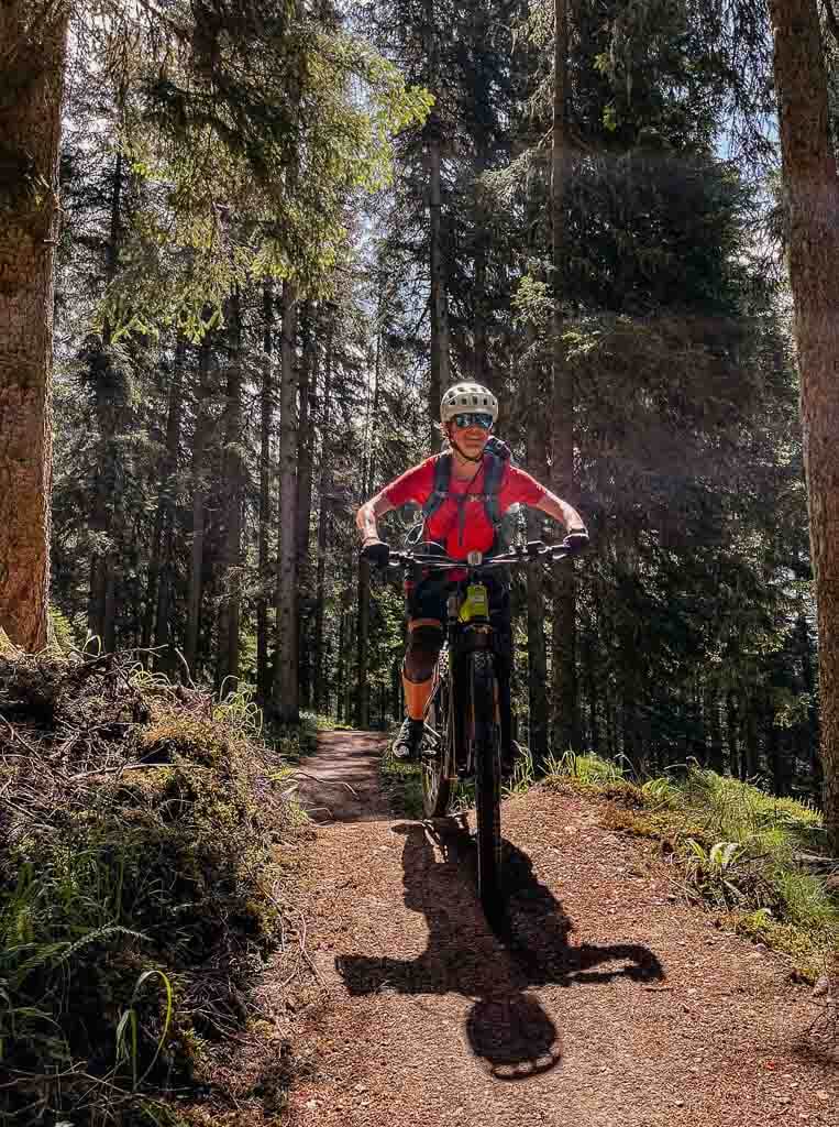 Couchflucht mit Mountainbike im Trailpark Hochjoch im Montafon