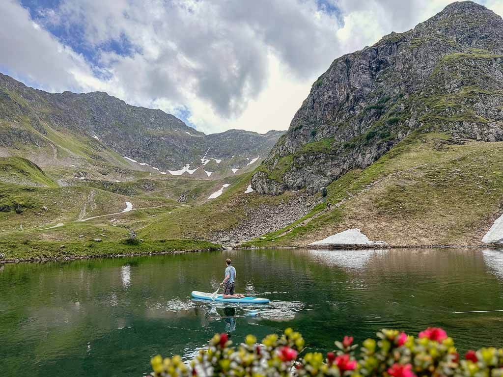 Stand up Paddling am K&auml;lbersee im Montafon