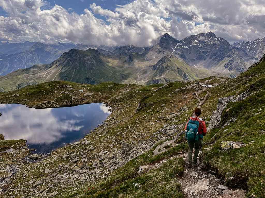 Madrisella Gipfelweg in der Silvretta Montafon
