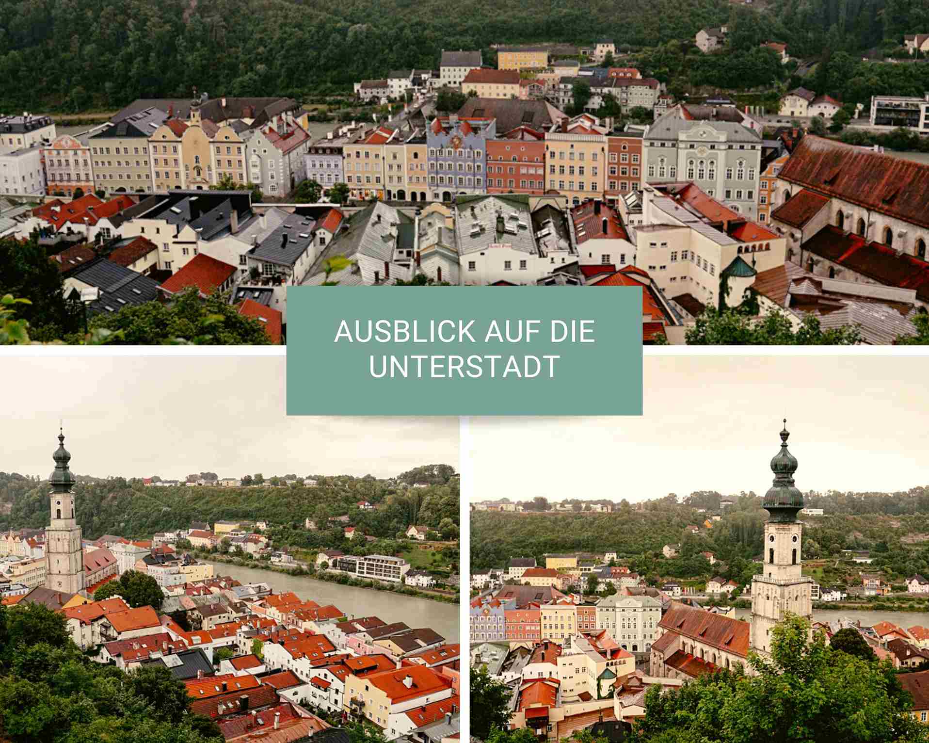 Ausblick Unterstadt Burghausen