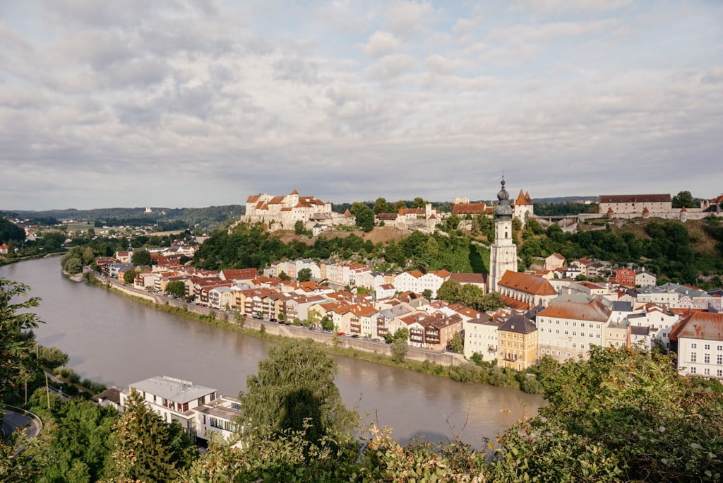 Burghausen Ausblick in der Region Inn-Salzach