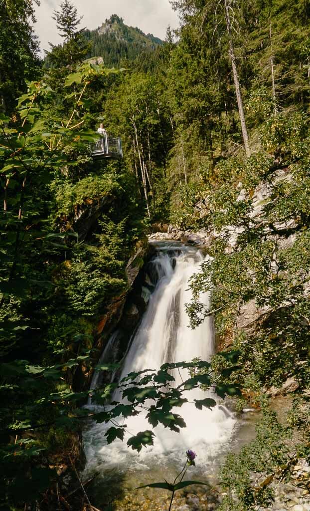 Spertentaler Wasserfall auf dem KAT Walk in den Kitzb&uuml;heler Alpen