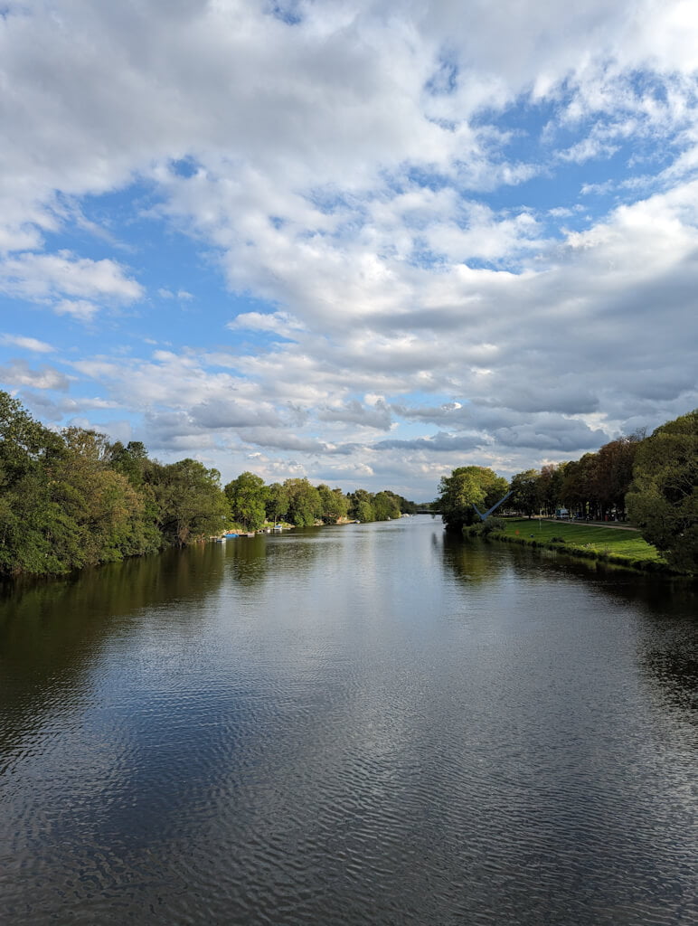 Blick auf die Fulda in Kassel