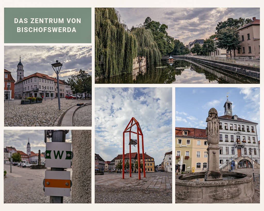 Altstadt von Bischofswerda beim Wandern in der Oberlausitz