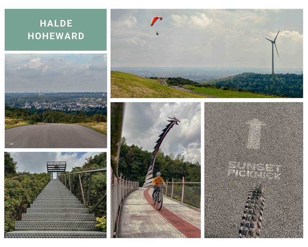 Halde Hoheward bei der Radtour im Ruhrgebiet