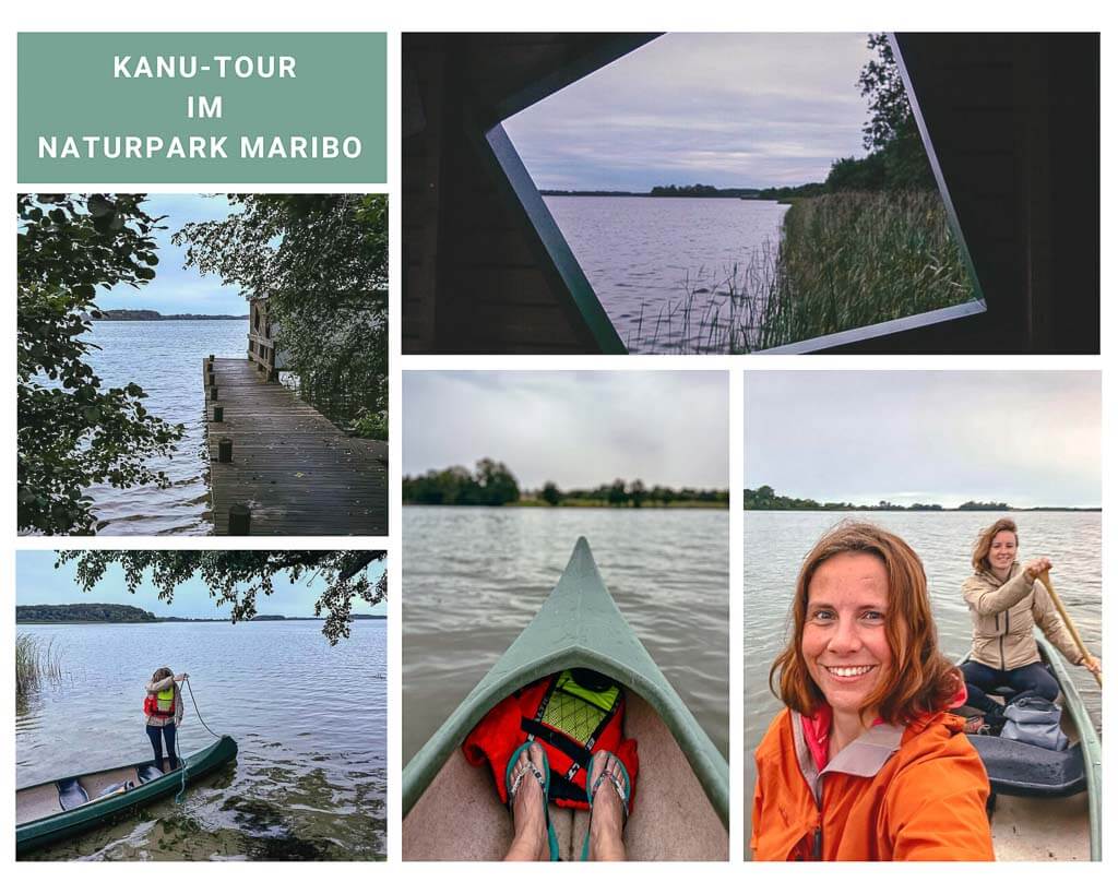Kanu Tour auf dem See in Maribo auf Lolland in D&auml;nemark