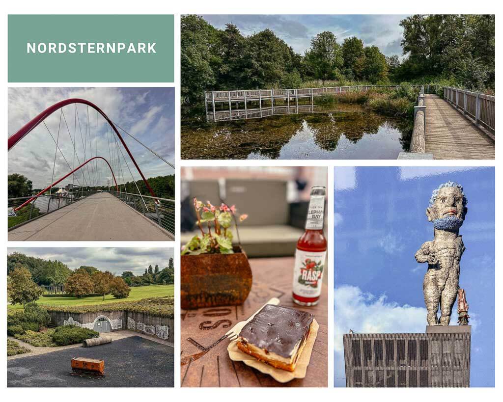 Radtour im Ruhrgebiet durch den Nordsternpark in Gelsenkirchen