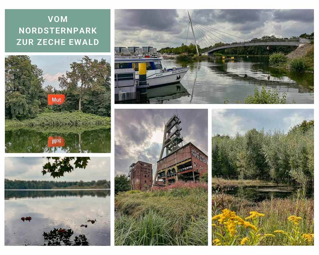 Radtour im Ruhrgebiet vom Nordsternpark zur Zeche Ewald