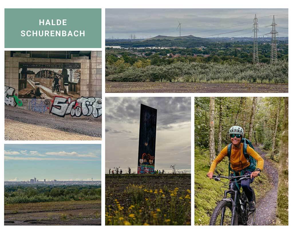 Halde Schurenbach in Essen bei der Radtour im Ruhrgebiet