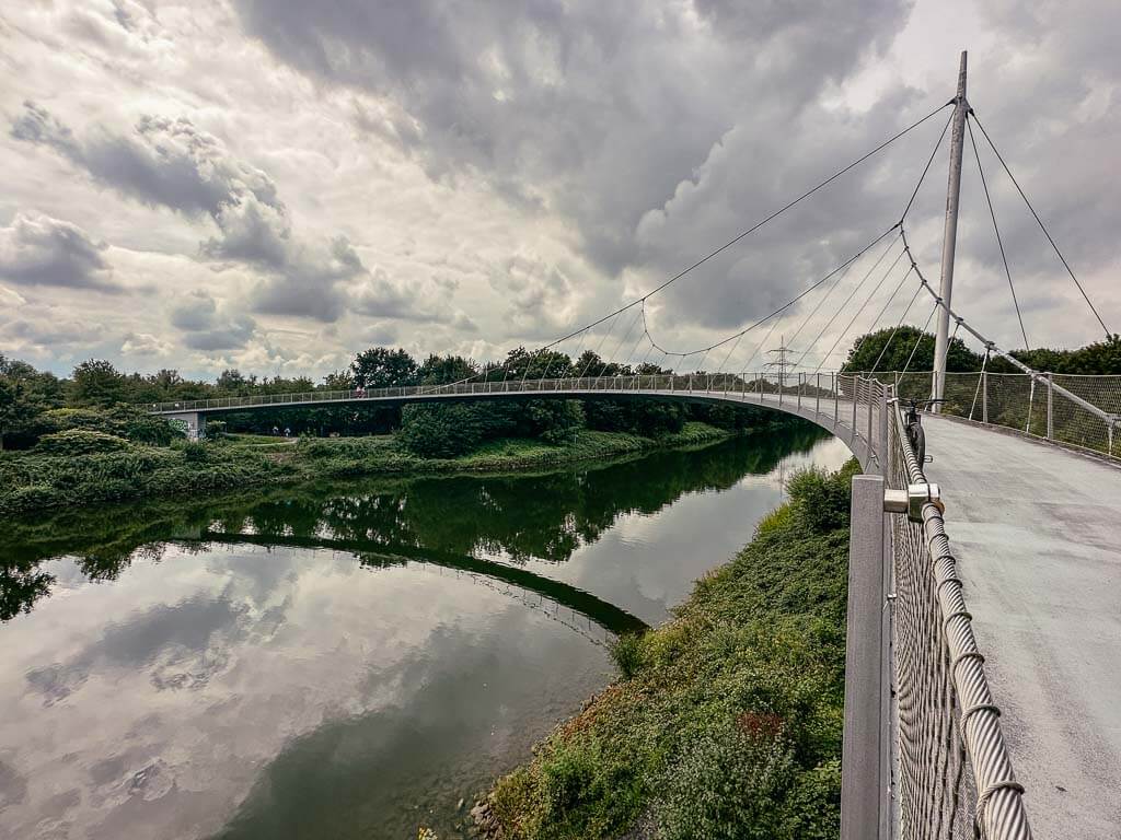 Br&uuml;cke Grimberger Sichel bei der Radtour im Ruhrgebiet