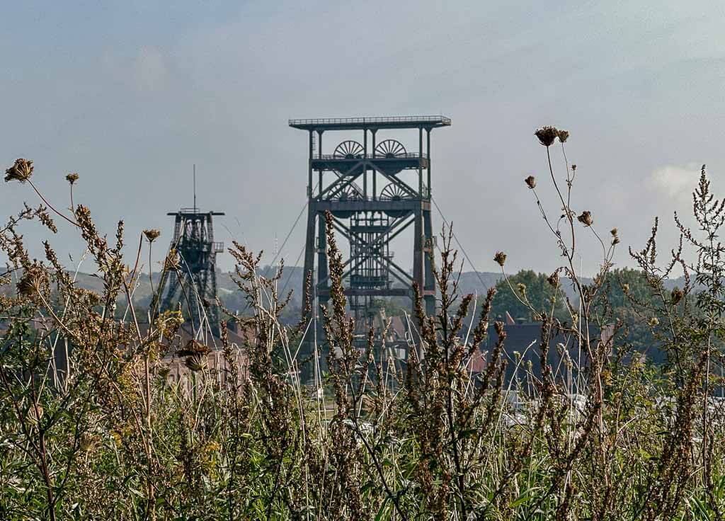 F&ouml;rdert&uuml;rme der ehemaligen Zeche Gneisenau bei der Radtour im Ruhrgebiet
