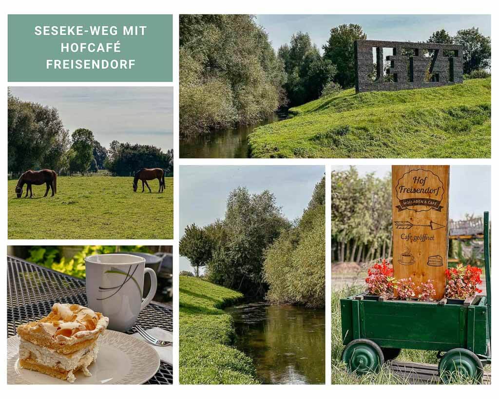 Seseke-Weg mit Hofcafe Freisendorf bei der Radtour im Ruhrgebiet