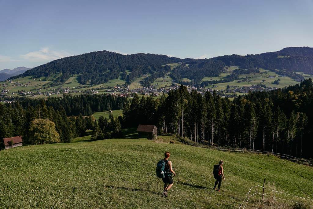 Wandern in Vorarlberg bei Wolfurt am Schneiderkopf