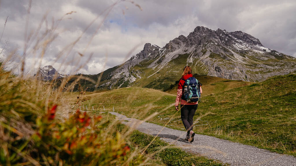 Vorarlberg wandern in der Region Lech Z&uuml;rs bei B&uuml;rstegg