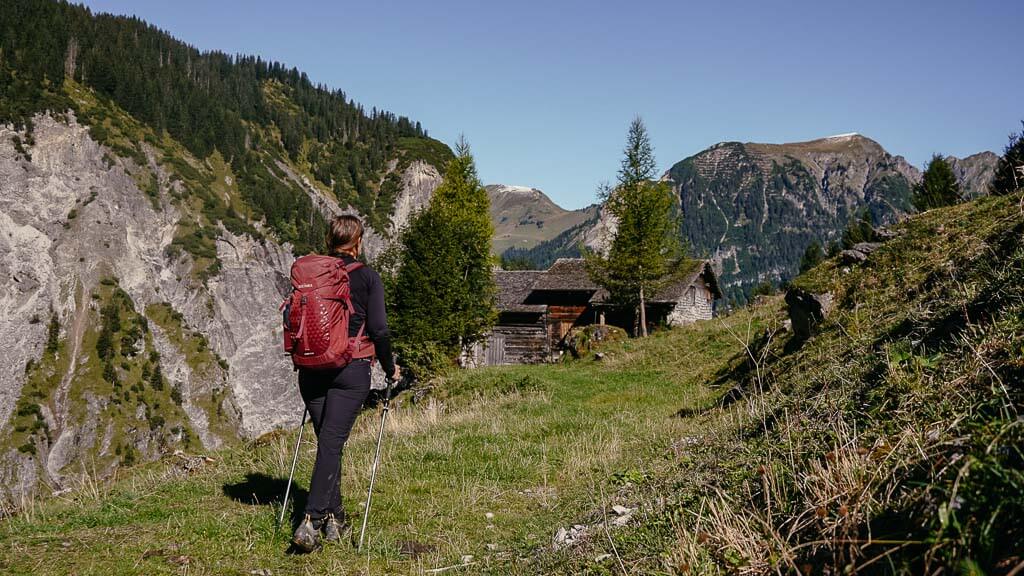 Vorarlberg wandern zur Wangspitze im Gro&szlig;en Walsertal