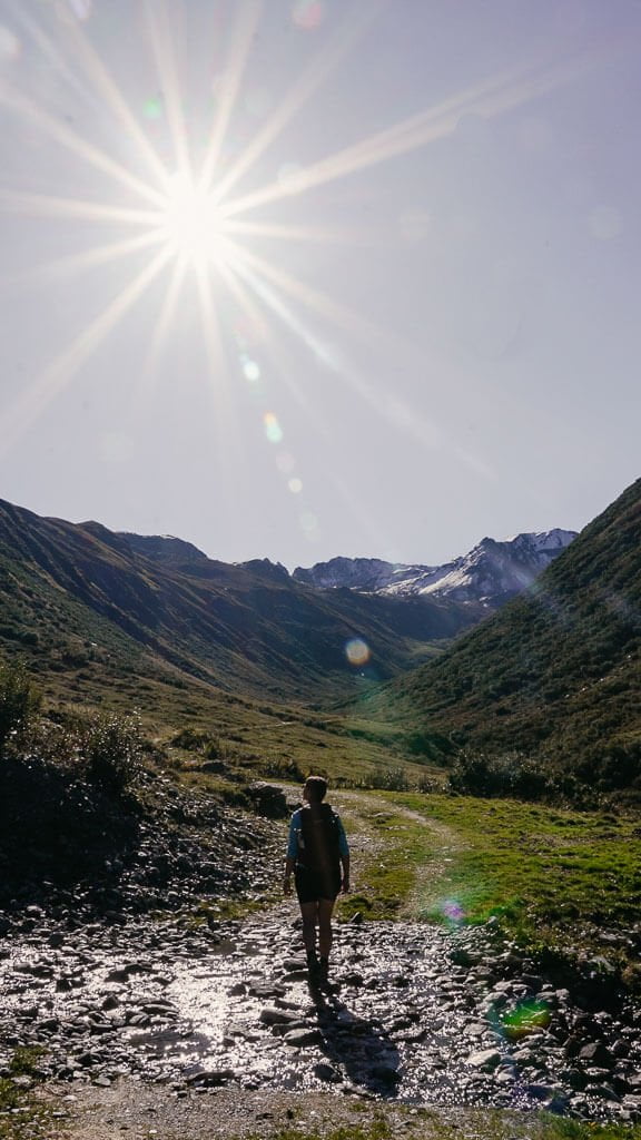 Wandern im Montafoner Vergaldatal in Vorarlberg
